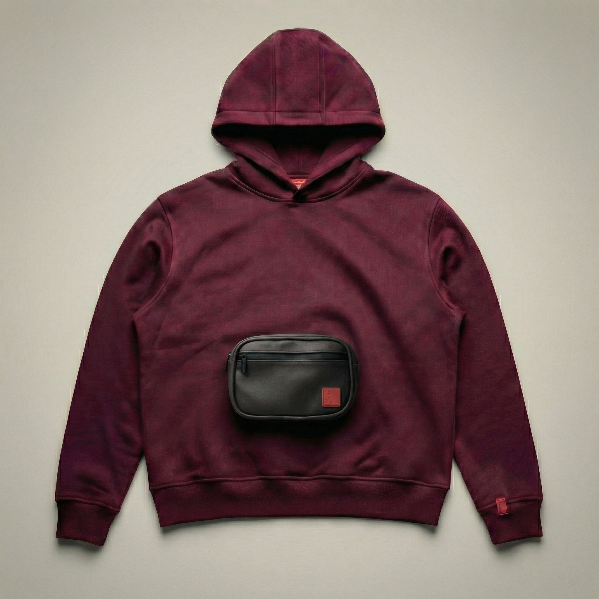 KANGAR Hoodie System in Oxblood with detachable utility pouch