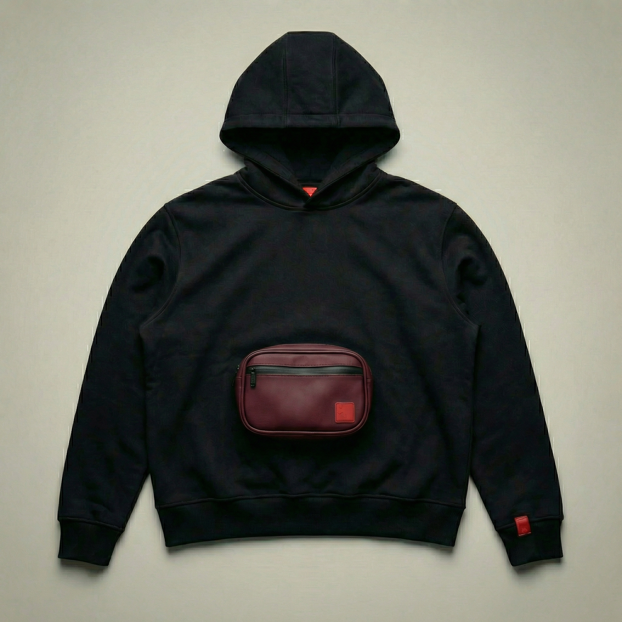 KANGAR Hoodie System in Jet Black with detachable utility pouch