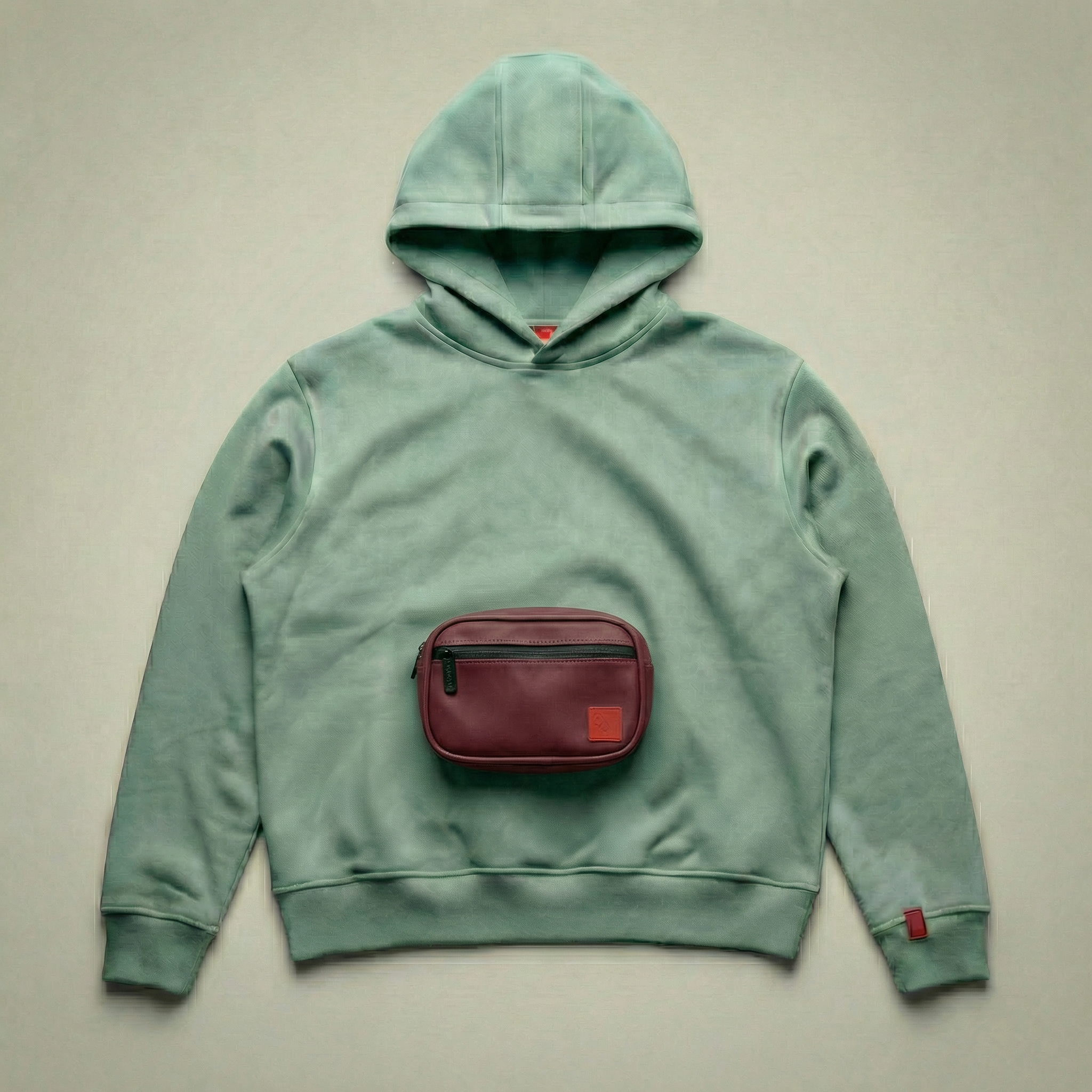 KANGAR Hoodie System in Ash Sage with detachable utility pouch