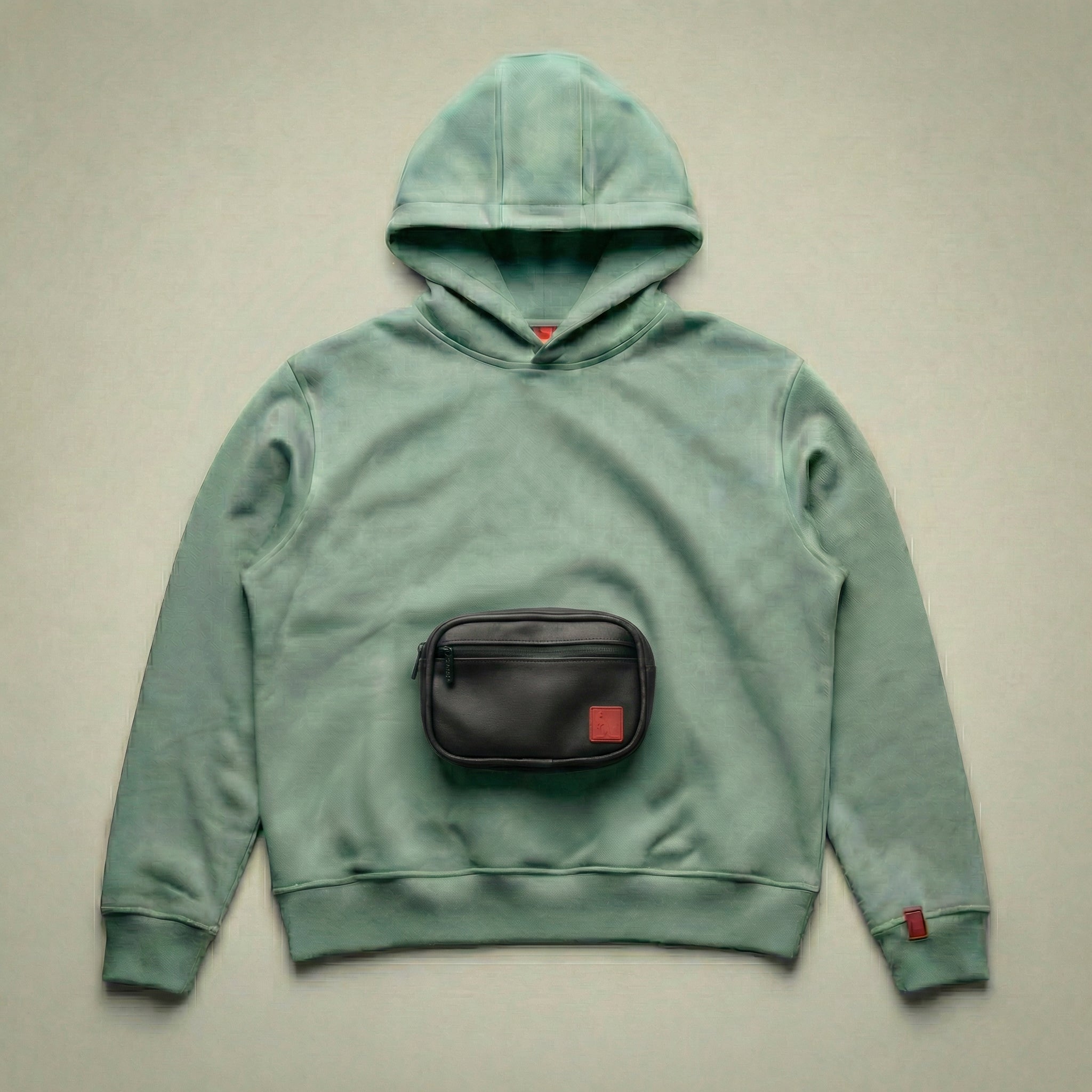 KANGAR Hoodie System in Ash Sage with detachable utility pouch